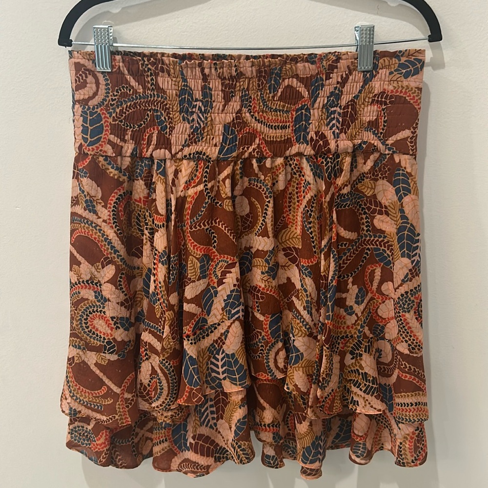 A.L.C. Vera Ruffled Silk Chiffon Mini Skirt - Picture 3 of 7
